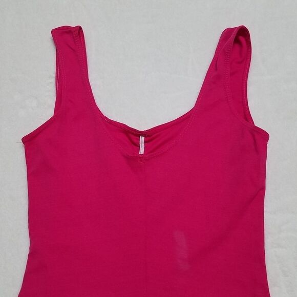 VINTAGE Fizzical Pink Full Coverage Bodysuit Med - Picture 13 of 16